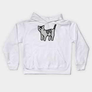 Grey Cat Kids Hoodie